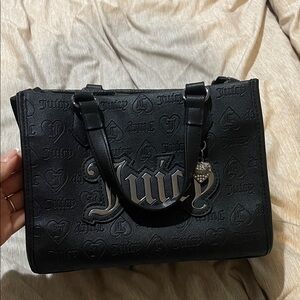 Juicy Couture Black Embossed Tote
